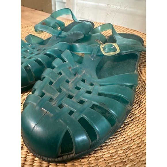 Women’s size “7” Teal Jelly Sandals - Picture 2 of 6